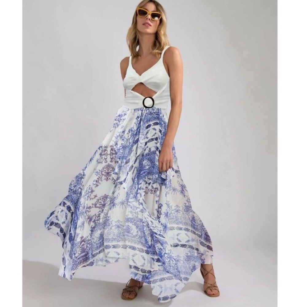 PatBO Amalfi Cutout Beach Dress